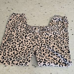 Leopard Print Lounge Pants - Tan & Black Girls